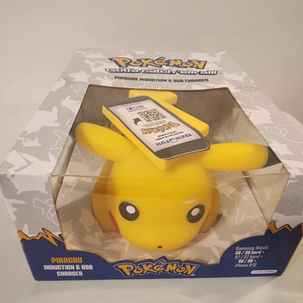 Pokemon Collectible Pikachu Rare Induction USB Charger New Sealed
